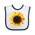 thumbnail image 1 of Inktastic Summer Grunge Sunflower Boys or Girls Baby Bib, 1 of 4