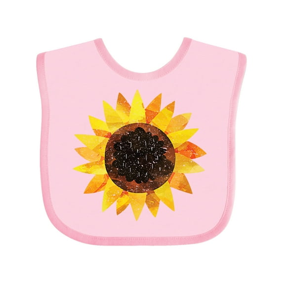 Inktastic Summer Grunge Sunflower Boys or Girls Baby Bib