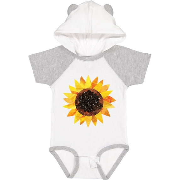 Inktastic Summer Grunge Sunflower Boys or Girls Baby Bodysuit