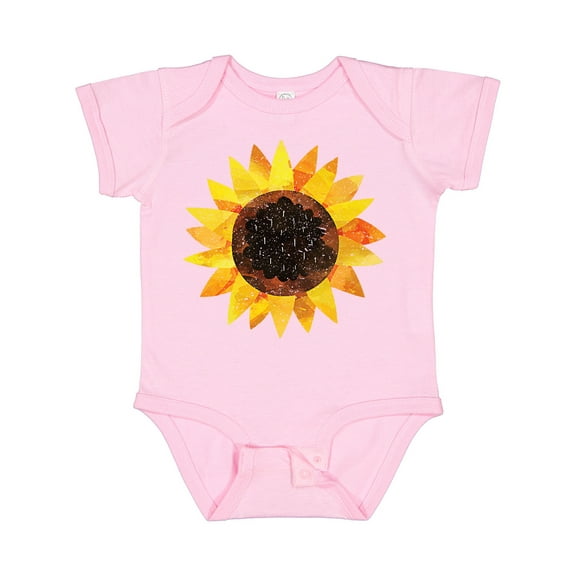 Inktastic Summer Grunge Sunflower Boys or Girls Baby Bodysuit