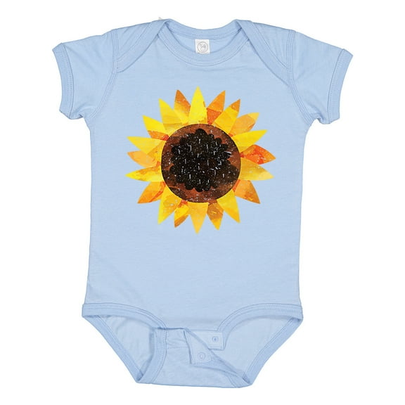 Inktastic Summer Grunge Sunflower Boys or Girls Baby Bodysuit