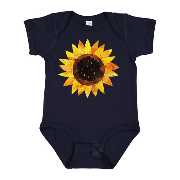 Inktastic Summer Grunge Sunflower Boys or Girls Baby Bodysuit