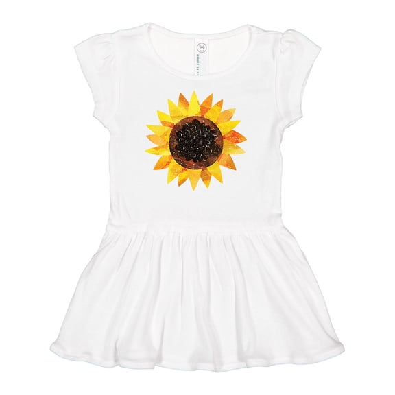 Inktastic Summer Grunge Sunflower Girls Baby Dress