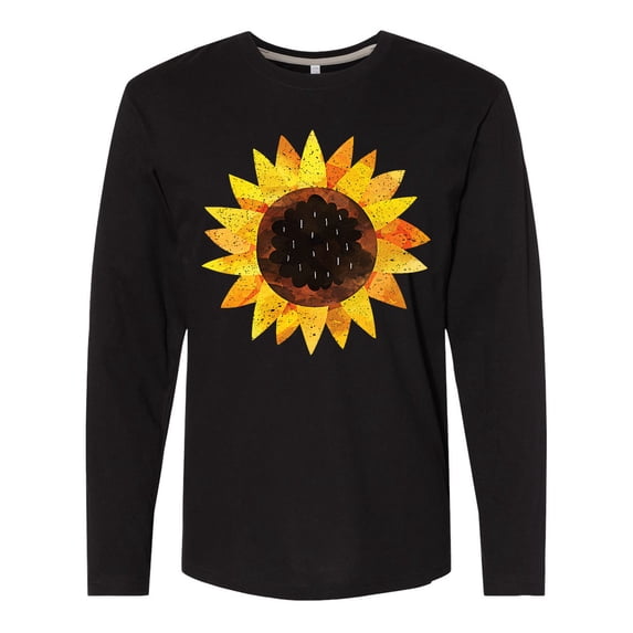 Inktastic Summer Grunge Sunflower Long Sleeve T-Shirt