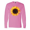 thumbnail image 1 of Inktastic Summer Grunge Sunflower Long Sleeve T-Shirt, 1 of 5