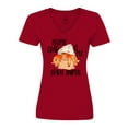 thumbnail image 1 of Inktastic Summer Hermit Crab is My Spirit Animal Women's V-Neck T-Shirt, 1 of 5