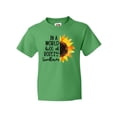 thumbnail image 1 of Inktastic Summer In a World Full of Roses Be a Sunflower Youth T-Shirt, 1 of 5