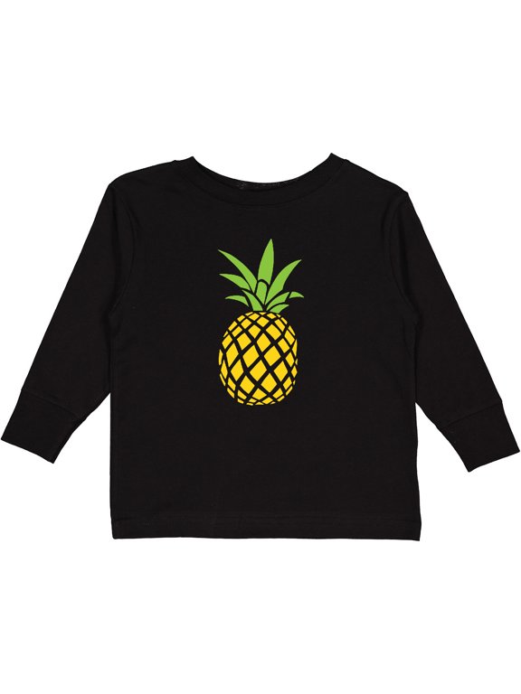 Summer Pineapple Boys or Girls Long Sleeve Toddler T-Shirt