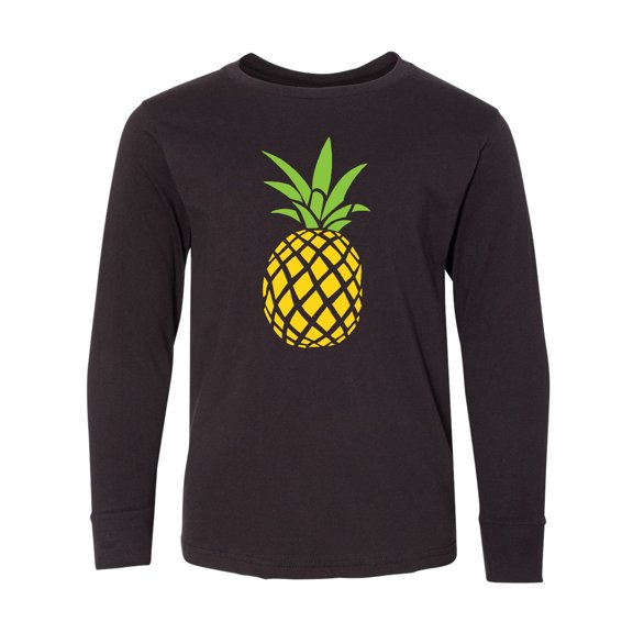 Inktastic Summer Pineapple Long Sleeve Youth T-Shirt