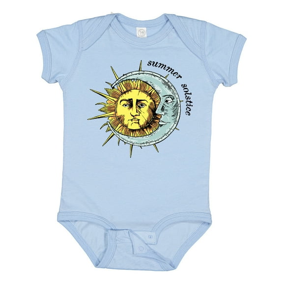 Inktastic Summer Solstice Sun and Moon Boys or Girls Baby Bodysuit