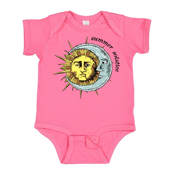 Inktastic Summer Solstice Sun and Moon Boys or Girls Baby Bodysuit