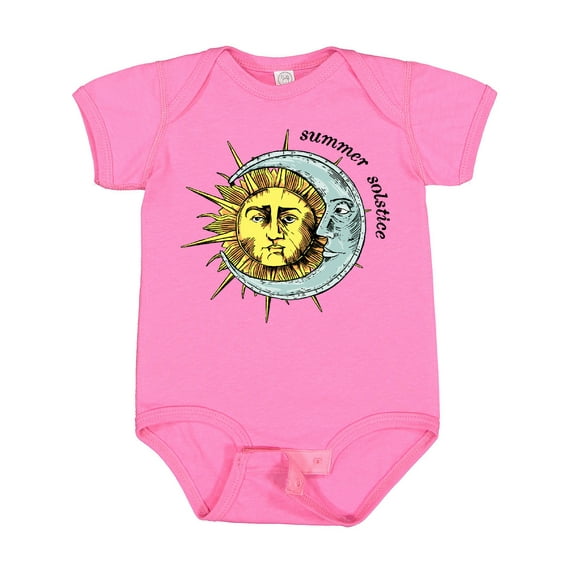 Inktastic Summer Solstice Sun and Moon Boys or Girls Baby Bodysuit