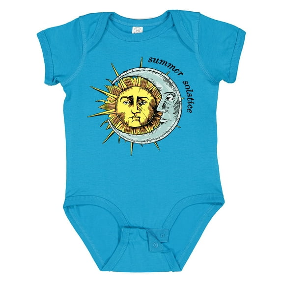 Inktastic Summer Solstice Sun and Moon Boys or Girls Baby Bodysuit