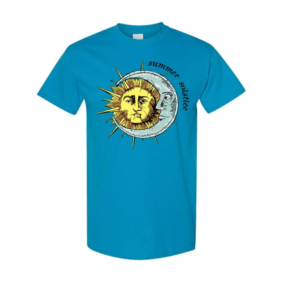 Inktastic Summer Solstice Sun and Moon T-Shirt