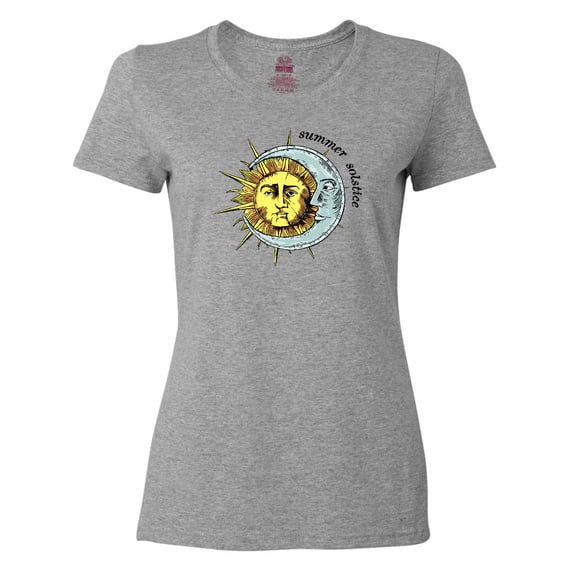 Inktastic Summer Solstice Sun and Moon Women's T-Shirt