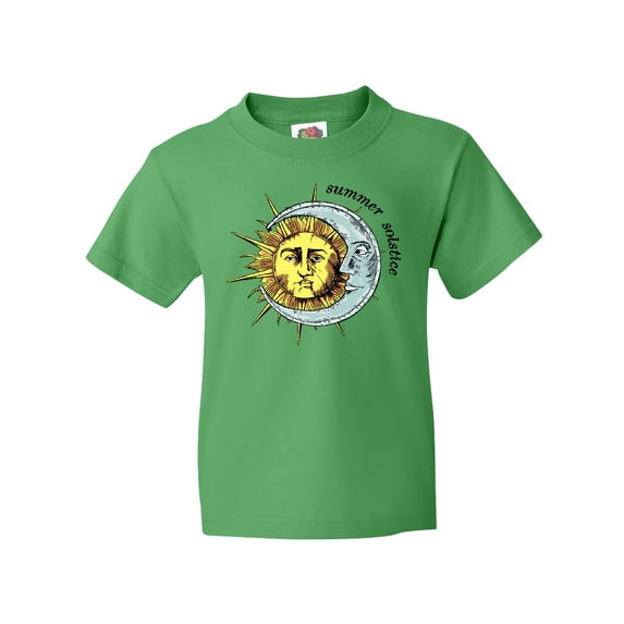 Inktastic Summer Solstice Sun and Moon Youth T-Shirt