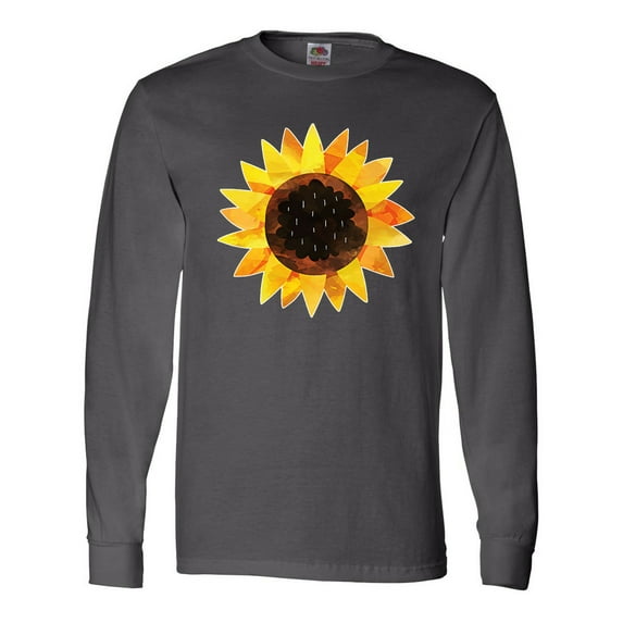 Inktastic Summer Sunflower Long Sleeve T-Shirt