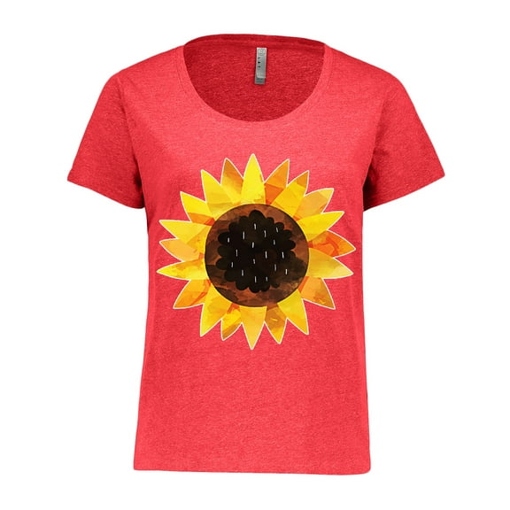 Inktastic Summer Sunflower Women's Plus Size T-Shirt