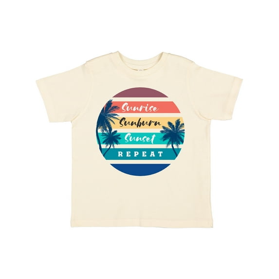 Inktastic Summer Sunrise Sunburn Sunset Repeat Boys or Girls Toddler T-Shirt