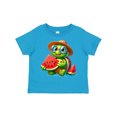 thumbnail image 1 of Inktastic Summer Turtle with Watermelon Boys or Girls Toddler T-Shirt, 1 of 5