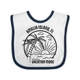 thumbnail image 1 of Inktastic Summer Vacation Mode Amelia Island Florida Boys or Girls Baby Bib, 1 of 4