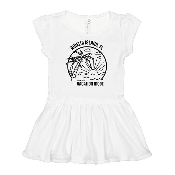 Inktastic Summer Vacation Mode Amelia Island Florida Girls Baby Dress