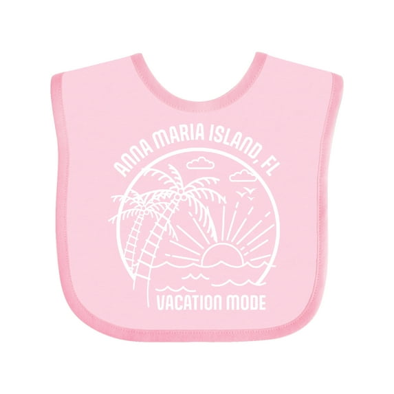 Inktastic Summer Vacation Mode Anna Maria Island Florida Boys or Girls Baby Bib