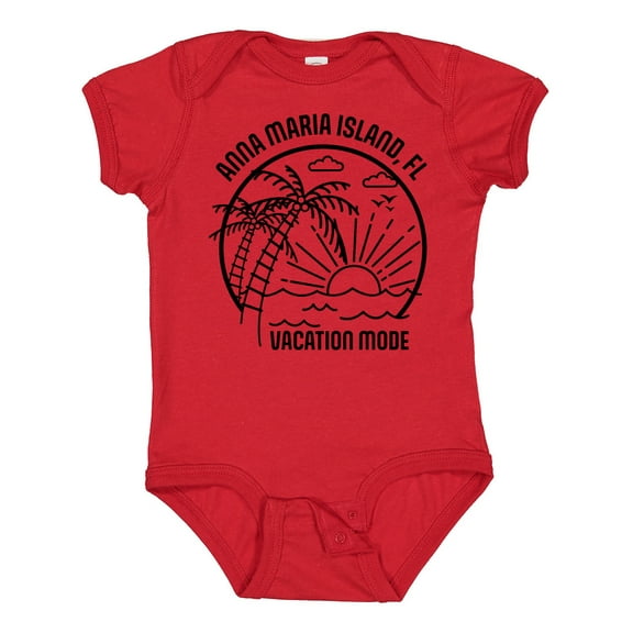 Inktastic Summer Vacation Mode Anna Maria Island Florida Boys or Girls Baby Bodysuit