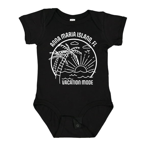 Inktastic Summer Vacation Mode Anna Maria Island Florida Boys or Girls Baby Bodysuit