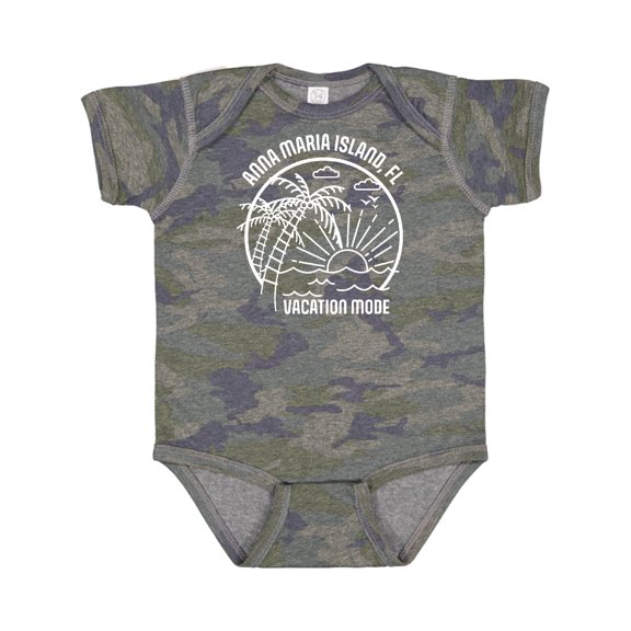 Inktastic Summer Vacation Mode Anna Maria Island Florida Boys or Girls Baby Bodysuit