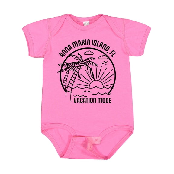 Inktastic Summer Vacation Mode Anna Maria Island Florida Boys or Girls Baby Bodysuit