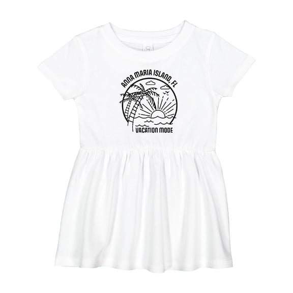 Inktastic Summer Vacation Mode Anna Maria Island Florida Girls Baby Dress