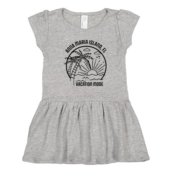 Inktastic Summer Vacation Mode Anna Maria Island Florida Girls Toddler Dress