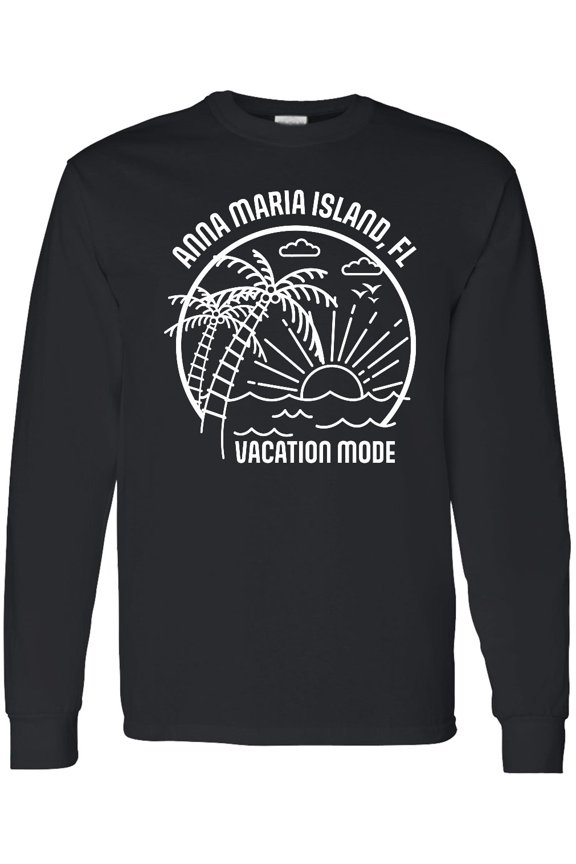 Summer Vacation Mode Anna Maria Island Florida Long Sleeve T-Shirt