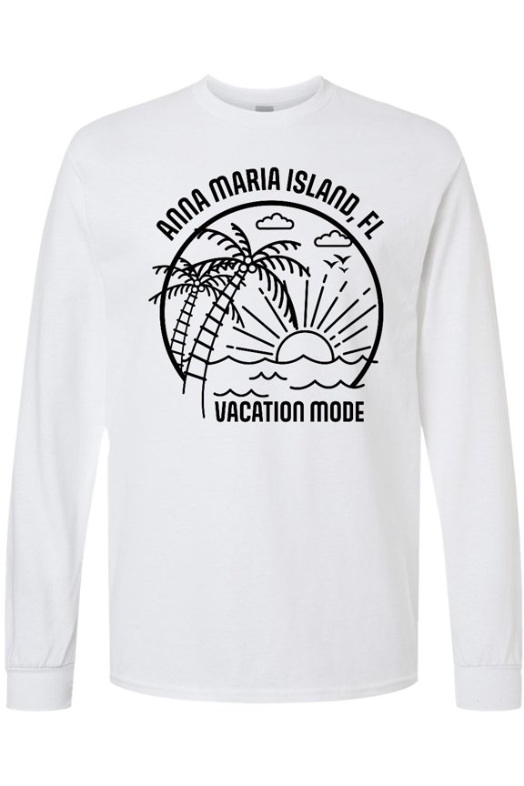 Summer Vacation Mode Anna Maria Island Florida Long Sleeve T-Shirt