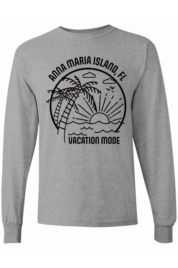 Summer Vacation Mode Anna Maria Island Florida Long Sleeve T-Shirt