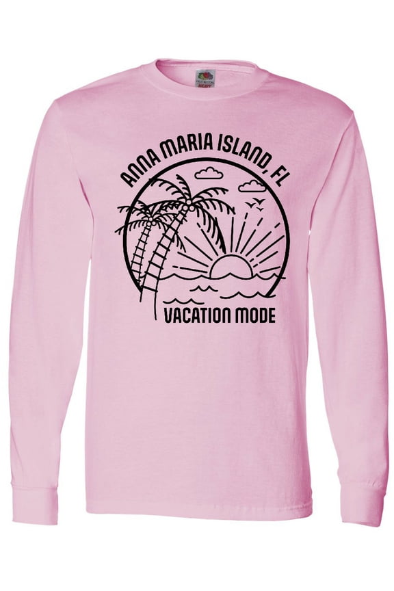 Summer Vacation Mode Anna Maria Island Florida Long Sleeve T-Shirt