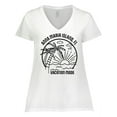 thumbnail image 1 of Inktastic Summer Vacation Mode Anna Maria Island Florida Women's Plus Size V-Neck T-Shirt, 1 of 5