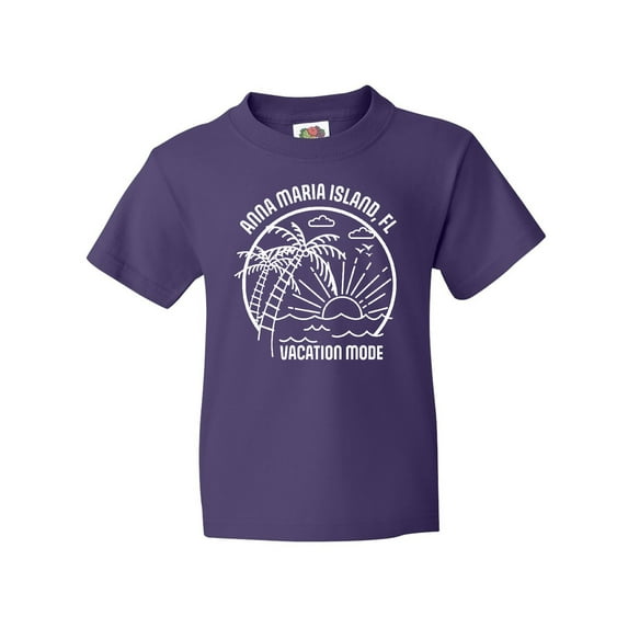 Inktastic Summer Vacation Mode Anna Maria Island Florida Youth T-Shirt