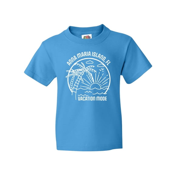 Inktastic Summer Vacation Mode Anna Maria Island Florida Youth T-Shirt
