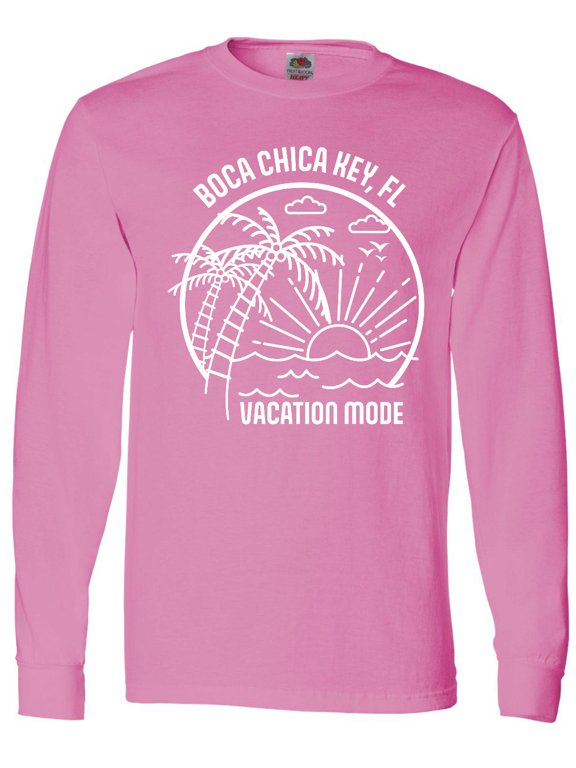 Summer Vacation Mode Boca Chica Key Florida Long Sleeve T-Shirt