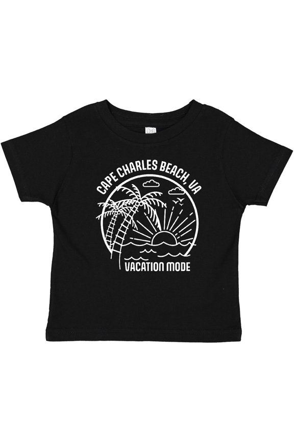 Summer Vacation Mode Cape Charles Beach Virginia Boys or Girls Baby T-Shirt