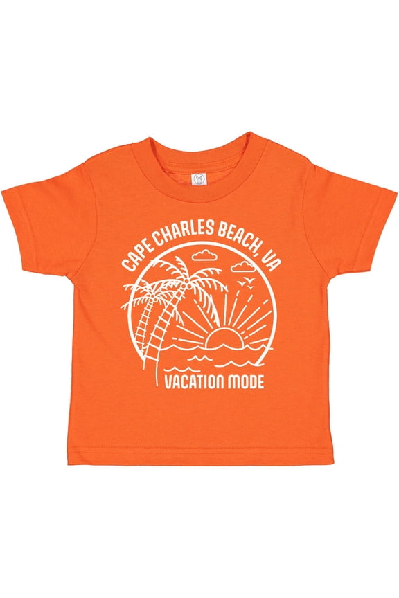 Summer Vacation Mode Cape Charles Beach Virginia Boys or Girls Toddler T-Shirt