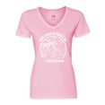 thumbnail image 1 of Inktastic Summer Vacation Mode Cape Charles Beach Virginia Women's V-Neck T-Shirt, 1 of 5