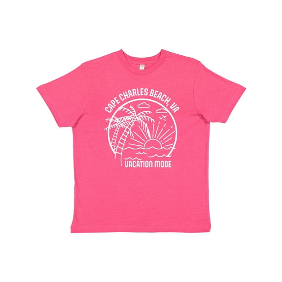 Inktastic Summer Vacation Mode Cape Charles Beach Virginia Youth T-Shirt