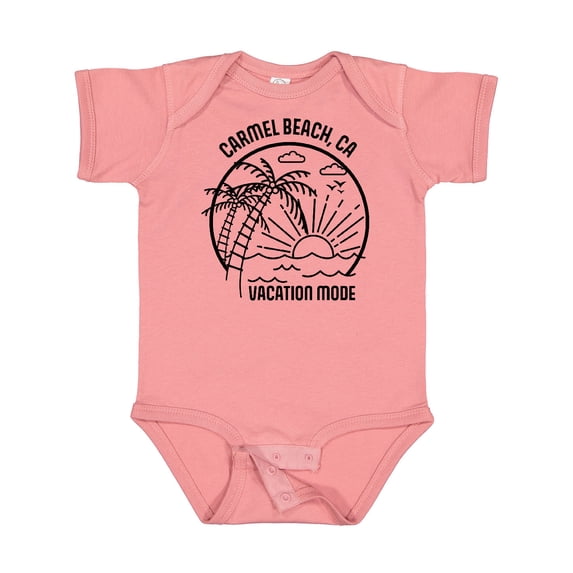 Inktastic Summer Vacation Mode Carmel Beach California Boys or Girls Baby Bodysuit