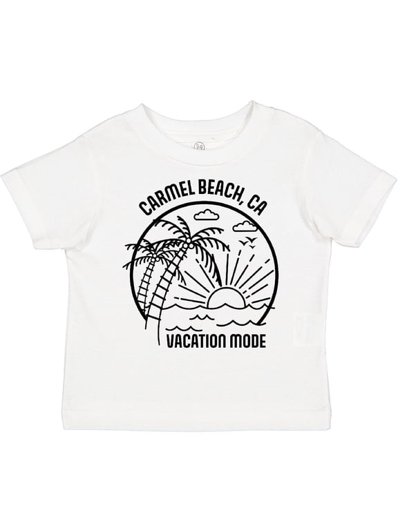 Summer Vacation Mode Carmel Beach California Boys or Girls Toddler T-Shirt