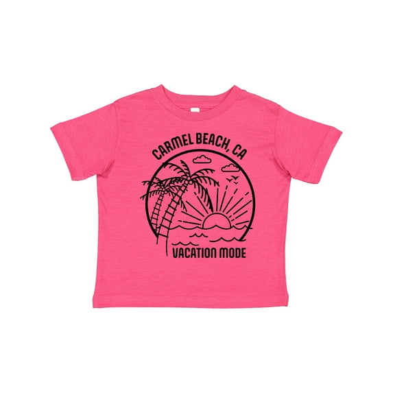 Inktastic Summer Vacation Mode Carmel Beach California Boys or Girls Toddler T-Shirt