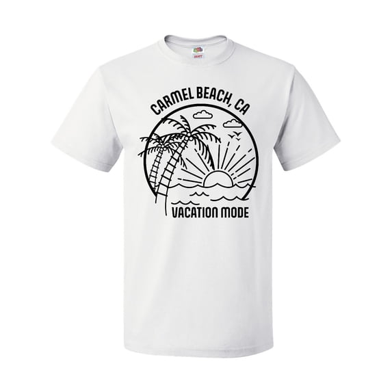 Inktastic Summer Vacation Mode Carmel Beach California T-Shirt