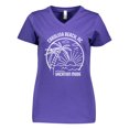thumbnail image 1 of Inktastic Summer Vacation Mode Carolina Beach North Carolina Women's V-Neck T-Shirt, 1 of 5